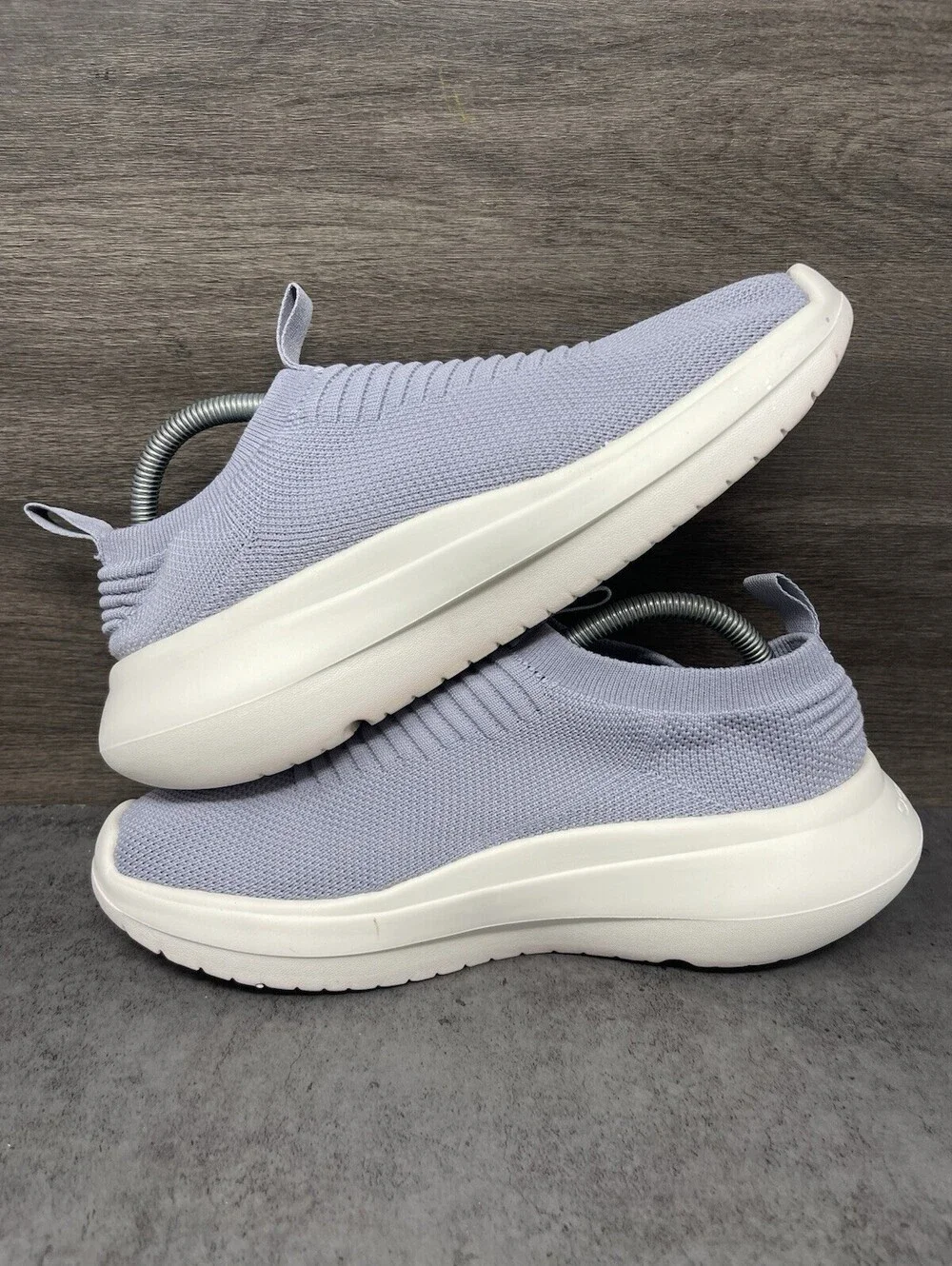 OOFOS OOmy Stride Slip On Knit Recovery Shoes Gray Womens Size 10 Walking
